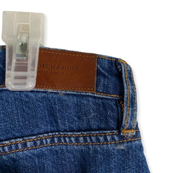 Scotch & Soda Bandanarama Embroidered Skinny Blue Jeans sz 29 - Picture 10 of 15